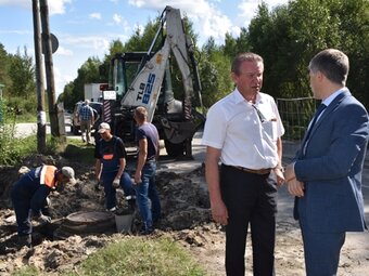 Алексей Соколов проинспектировал ход работ по модернизации систем водоснабжения