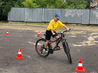 В Гусе прошли соревнования юных велосипедистов